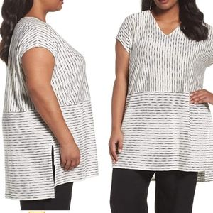 Eileen Fisher Painterly Organic Linen Tunic